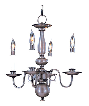 Framburg 4-light Rustic Jamestown Mini Chandelier - Handcrafted American Design For Timeless Elegance Mahogany Bronze Metal 9143 Mb