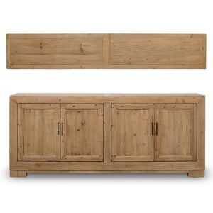 Lilys Capri Tall Sideboard Weathered Natural Wood 101X18X43H 9145-L