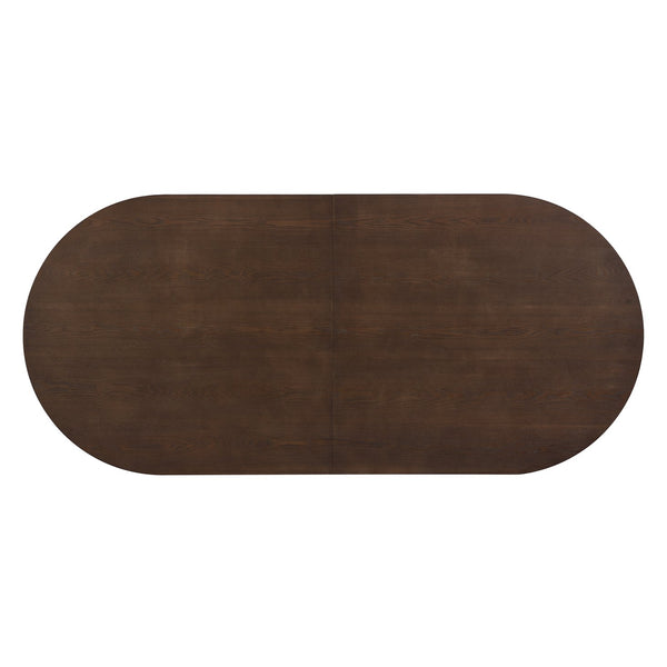 English Elm Christopher Knight Home® - Oval Dining Table Double Pedestal - Rustic Walnut Elegance For Family Gatherings & Entertaining N771P265584T_N771P265585T
