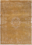 Louis de Pootere Fading World Medallion 100% PET Poly Mechanically Woven Jacquard Flatweave Traditional / Oriental Rug Spring Moss 9'2" x 12'10"