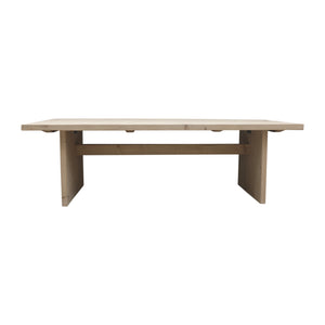 Lilys Capri Dining Table Weathered Natural Wood 120X40X31H 9147-L