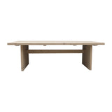 Capri Dining Table Weathered Natural Wood 120X40X31H