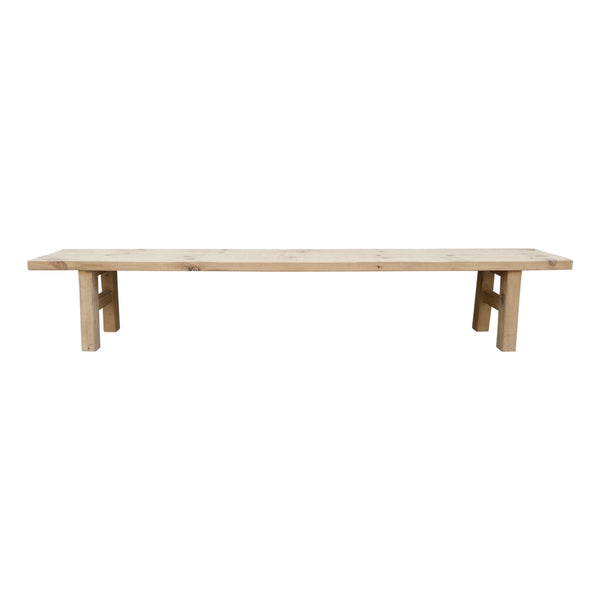 Lilys 9Ft Long Capri Bench Warm Natural Pinewood 107X15X18 9148N-L