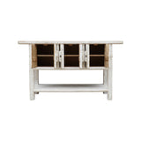 Lilys Amalfi Two Tones 3 Doors Console With Shelf Off White 63X16X36 9149-S