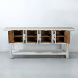 Lilys Amalfi Two Tones 4 Doors Console With Shelf Off White 84X18X36 Pre-Order Only 9149-L