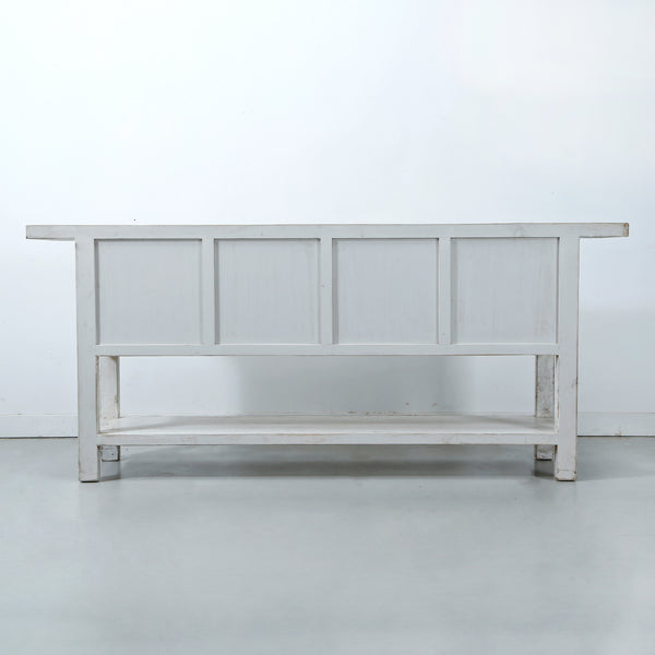 Lilys Amalfi Two Tones 4 Doors Console With Shelf Off White 84X18X36 Pre-Order Only 9149-L