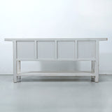 Lilys Amalfi Two Tones 4 Doors Console With Shelf Off White 84X18X36 Pre-Order Only 9149-L