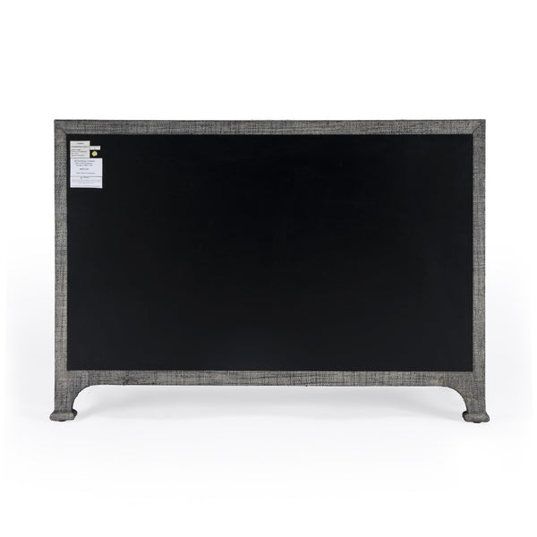 Butler Specialty Chatham 6 Drawer Dresser In Woven Raffia With Brass Pulls - Chic Storage Solution For Any Room Charcoal Gmelina Arborea Wood,Mdf,Maple Veneer,Raffia,Aluminum 9149420-butler