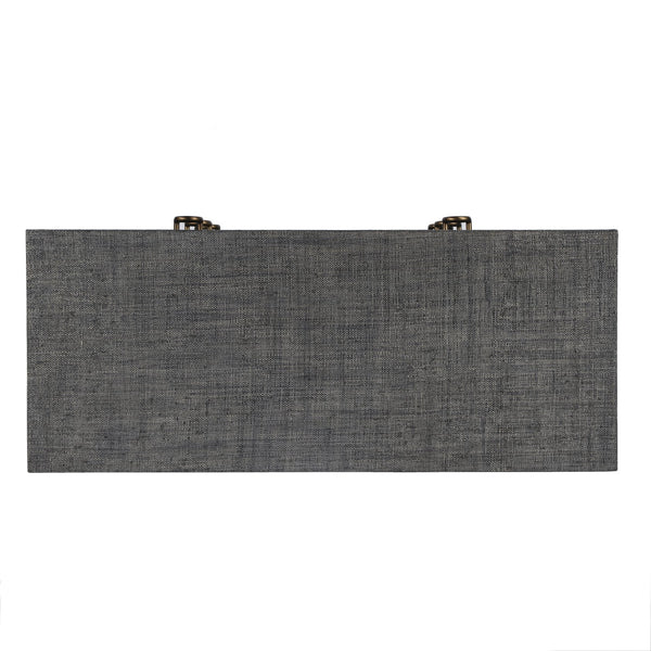 Butler Specialty Chatham 6 Drawer Dresser In Woven Raffia With Brass Pulls - Chic Storage Solution For Any Room Charcoal Gmelina Arborea Wood,Mdf,Maple Veneer,Raffia,Aluminum 9149420-butler