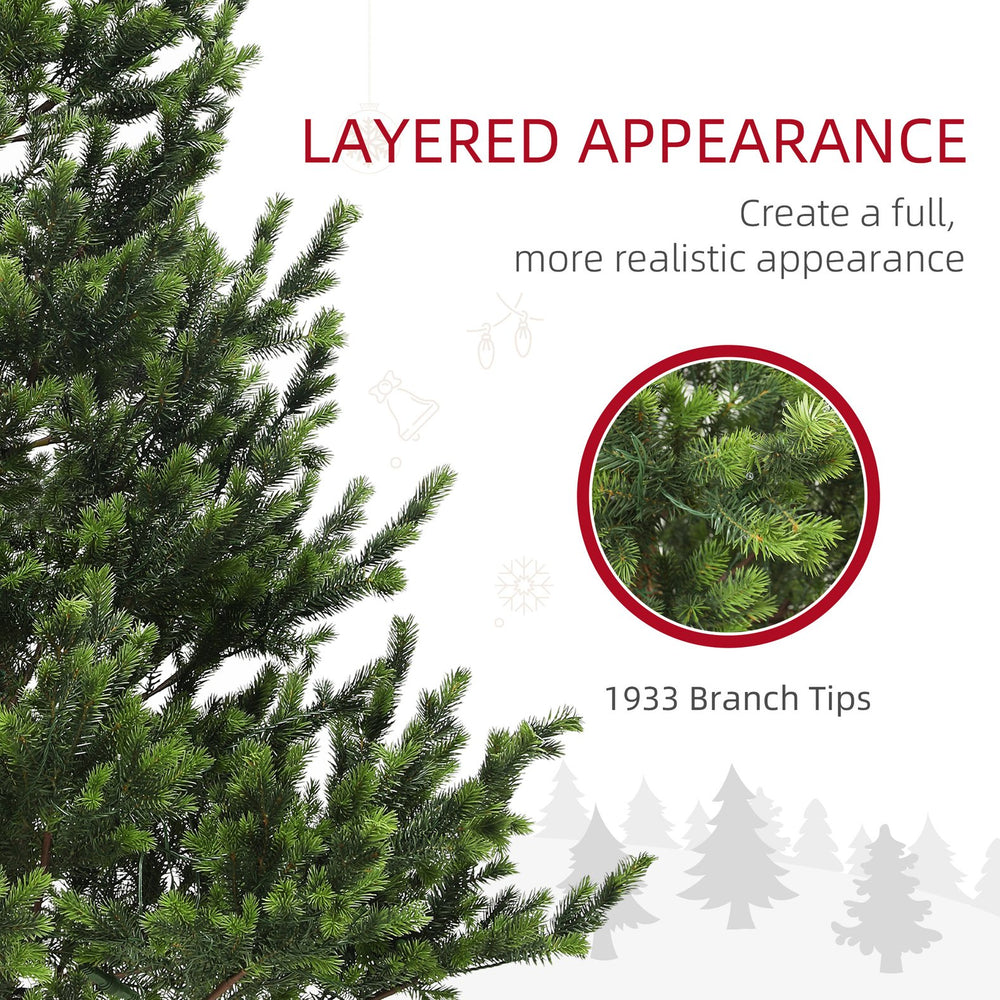 English Elm Homcom 6Ft Prelit Cedar Christmas Tree With Dual-Color Leds, Easy Assembly & 1933 Tips For Festive Cheer W2225P249693
