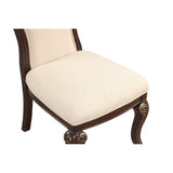 English Elm Roi Brown Side Chair With Button-Tufted Backs (Set Of 2)