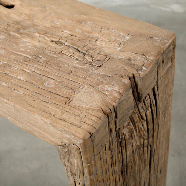 Lilys Vintage Waterfall Console Table Weathered Natural Approx.6-6.5Ft Long 9150-S