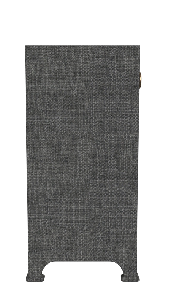 Butler Specialty Chatham Raffia Chest - Versatile 3 Drawer Storage Solution For Bedroom, Hallway, Or Living Room Charcoal Gmelina Arborea Wood,Mdf,Maple Veneer,Raffia,Aluminum 9151420-butler