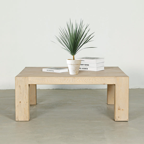 Lilys Capri Dovetail Square Coffee Table Weathered Natural 43X43X17H 9152-1