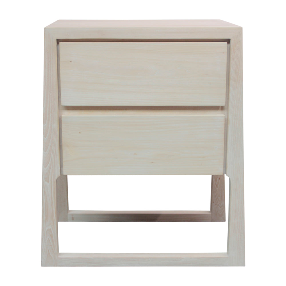 Lilys Lily Casa Side Table With Two Drawers Whitewash 9153