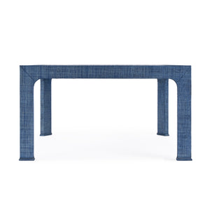 Butler Specialty Chatham Glass And Raffia Square Coffee Table - Modern Elegance With Textured Natural Finish Blue Saguran Raffia,Glass,Gmelina Arborea Wood 9153361-butler