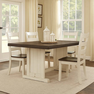 English Elm Orso Solid Mahogany Farmhouse Dining Table Seats Six with Trestle Base B056P416964