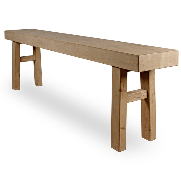 Lilys Capri Long Plank Console Table Weathered Natural Pinewood 100X16X31 9154