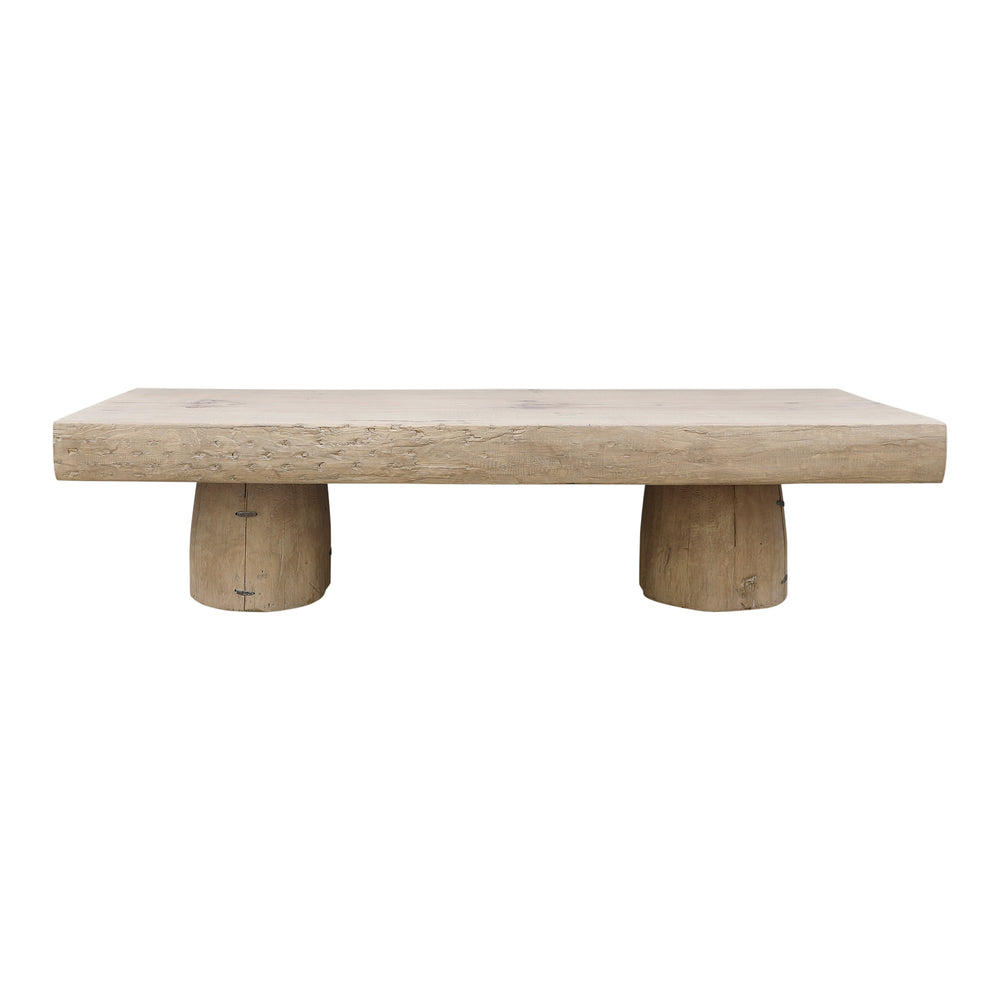 Lilys 67" Long 20-24 Inches Deep Capri Live Edge Primitive Coffee Table Weathered Natural(Size Vary) 9155