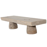 Lilys 67" Long 20-24 Inches Deep Capri Live Edge Primitive Coffee Table Weathered Natural(Size Vary) 9155