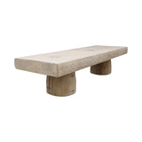 Lilys 67" Long 20-24 Inches Deep Capri Live Edge Primitive Coffee Table Weathered Natural(Size Vary) 9155