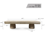 Lilys 68" Long 15-17 Inches Deep Capri Live Edge Primitive Bench/Table 9155-1