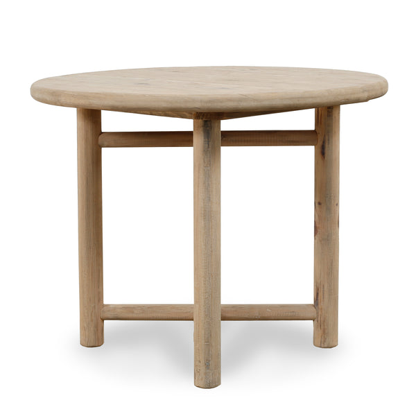 Lilys Capri Round Side Table Weathered Natural 31X31X25H 9156-NA