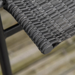 English Elm Outsunny Compact 4-Piece Outdoor Dining Set With Adjustable Umbrella & Folding Chairs For Small Spaces W2225P200652-GIGA