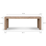 Capri Dovetail Console Table 91X18X33H