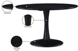 Tulip Black Dining Table 915Black-T Meridian Furniture