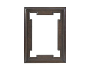 Lexington Barclay Butera Highwood Rectangular Mirror - Chic Hollywood Regency Design With Elegant White Ash Burl Accents Wilshire  915-205