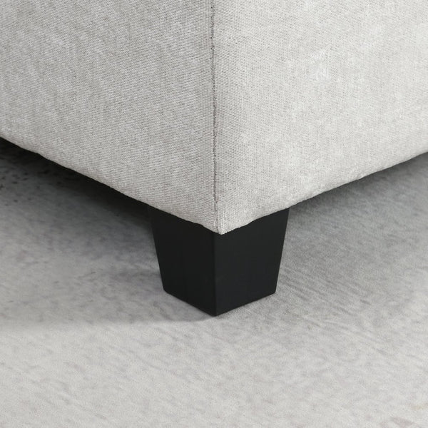 English Elm [new U-shaped Chenille Sectional Six Seat Tufted Couch with Usb Charging Storage Light Gray N723S1191K