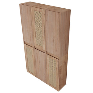 English Elm 36" Bathroom Side Cabinet - Wall-Mounted Floating Design With Soft-Close Doors & Versatile Storage W999S00341