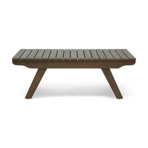 English Elm Christopher Knight Home® - SEDONA Acacia Outdoor Coffee Table with Open Slat Top, Durable Wood Design for Patio Living Spaces Grey 41.5 L x 28.25 W x 7.5 H 65811.00DGRY