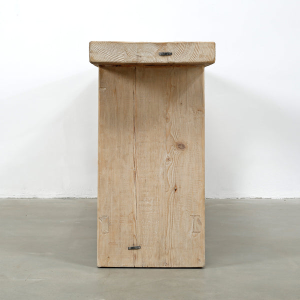 Lilys 72" Ravenna Console Table Weathered Wash Natural Pine 9164