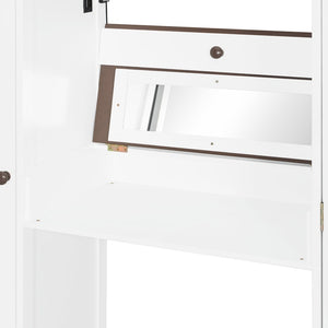 English Elm Full Size Teen Loft Bed with Wardrobe Staircase Storage Dressing Table and Led Lights LT000276AAP