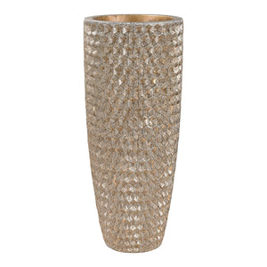 Geometric Textured Vase - Gold 9166-025 Elk Home