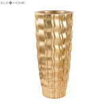 Wave Vase - Small Gold 9166-031 Elk Home