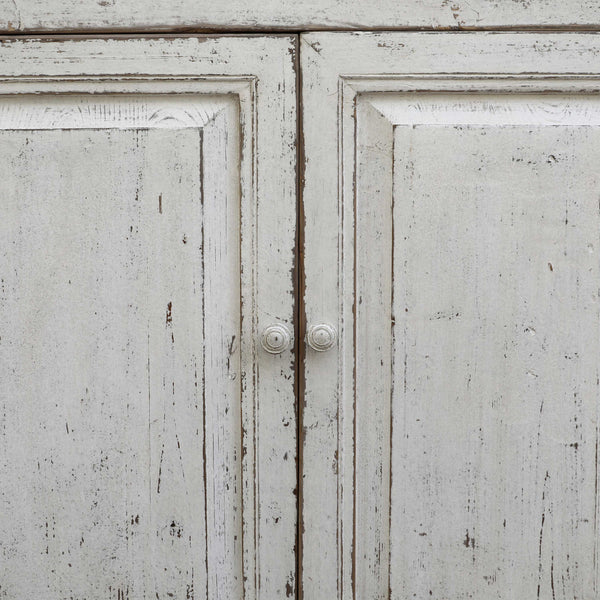 Lilys Amalfi Six Door Two Tones Sideboard Distressed White 110X18X36H 9168-W
