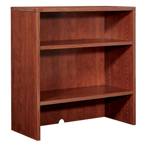 OSP Home Furnishings Napa Bookcase Hutch Engineered Wood Open Shelving for Home Office or Living Room Cherry NAP-53-CHY