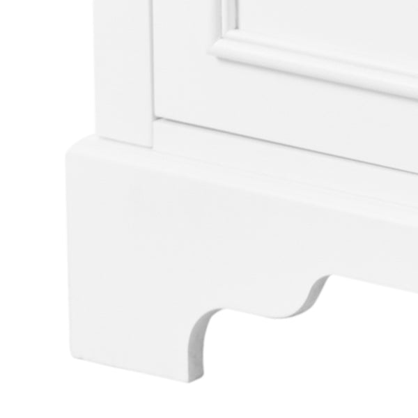 English Elm 30-Inch elegant bathroom vanity with ceramic basin, soft-close drawers, adjustable shelves, durable finish White N729P176237K