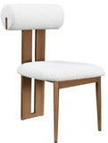 Dario Cream Boucle Fabric Dining Chair 916Cream-C Meridian Furniture