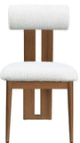 Dario Cream Boucle Fabric Dining Chair 916Cream-C Meridian Furniture