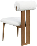 Dario Cream Boucle Fabric Dining Chair 916Cream-C Meridian Furniture