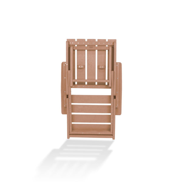 English Elm Shoreline Recycled Hdpe Folding Adirondack Chair Fully Assembled Modern Patio Seating Teak B2745P409679