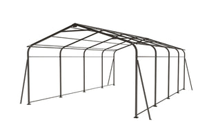English Elm Metal Carport 12x20 Galvanized Steel Canopy Heavy Duty Outdoor Garage Shelter Kit W1598S00018