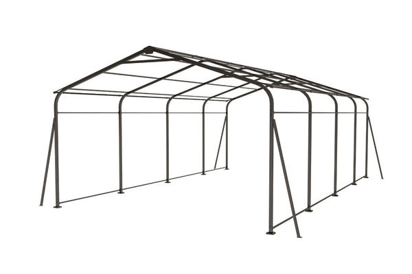 English Elm Metal Carport 12x20 Galvanized Steel Canopy Heavy Duty Outdoor Garage Shelter Kit W1598S00018