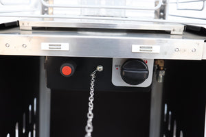 English Elm 40,000 Btu Propane Patio Heater Mocha Stainless Steel – 40K BTU Quiet Warmth, Safety Shutoff, Wheels, Commercial Build B120P218080