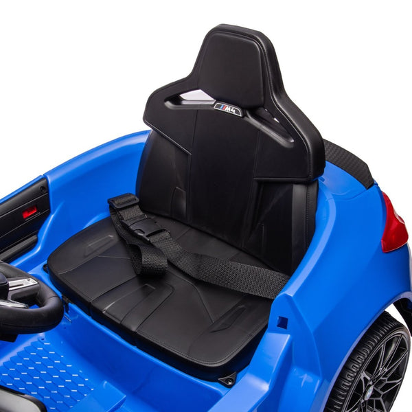 English Elm Bmw M4 Licensed Kids Ride on Car with Parental Remote Dual Motors and Led Lights Blue W1578P214204