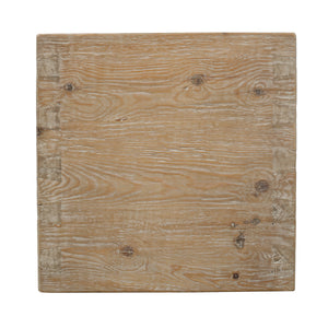 Lilys Waterfall Side Table With Shelf 9170-NA